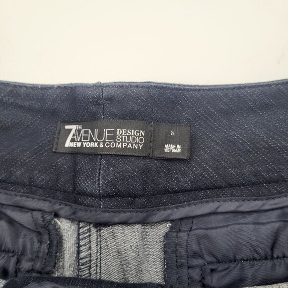 New York & Company 7th Ave Design Studio Women's SZ 8 Flat Front Chino Shorts - Picture 6 of 10